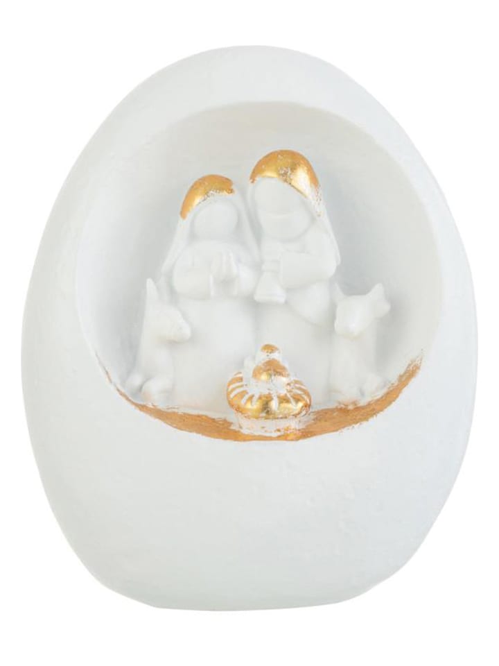 J Line Dekoobjekt in Weiß/ Gold - (B)16 x (H)19 x (T)11,5 cm günstig kaufen onesize
