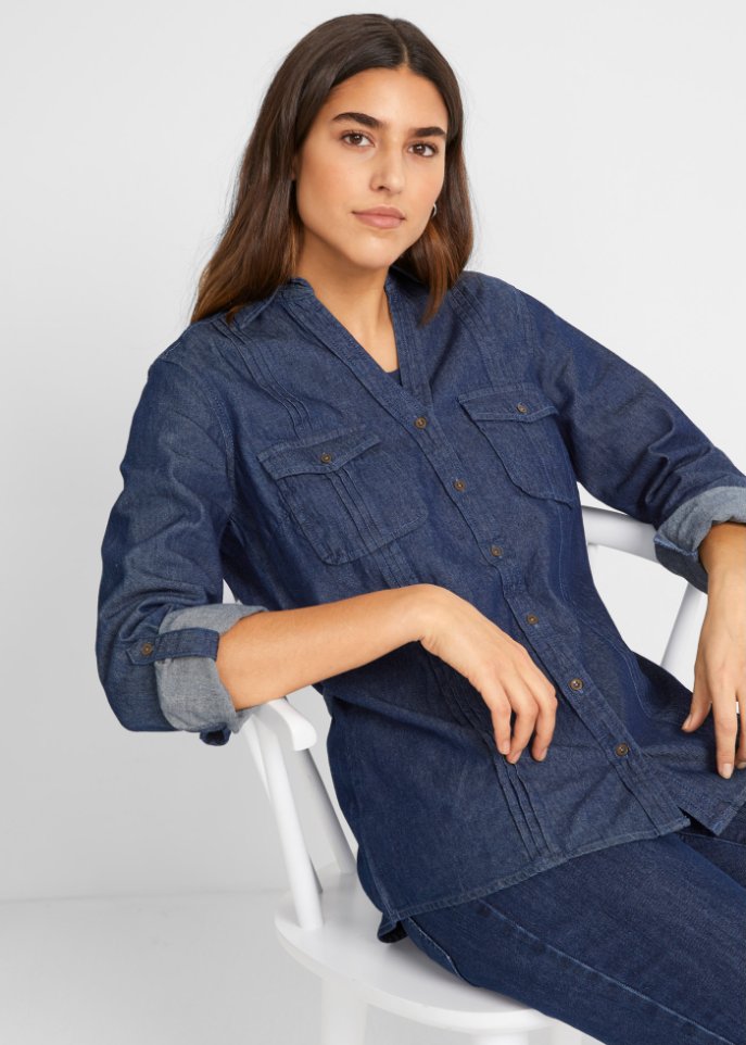 Jeansbluse