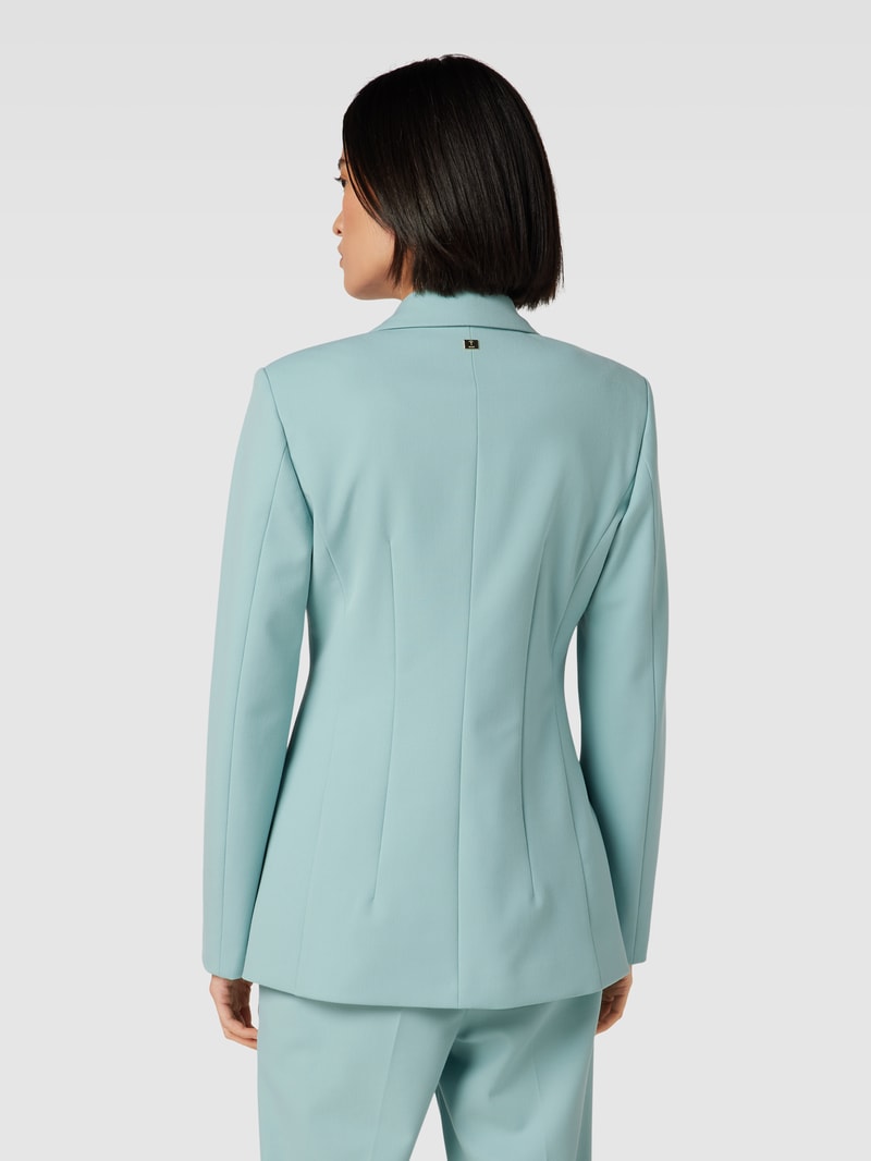 Blazer mit Paspeltaschen in helltürkis