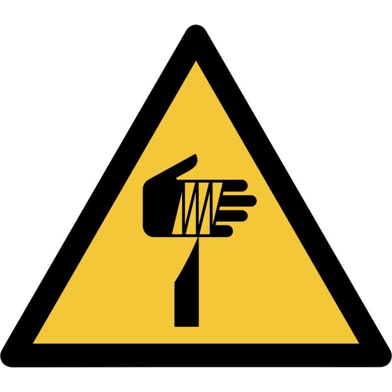 Djois Warnschild Warnung vor spitzem Gegenstand Klebstoff, einschraubbar PP (Polypropylen) 20 (B) x 0,14 (H) cm 3 Stück
