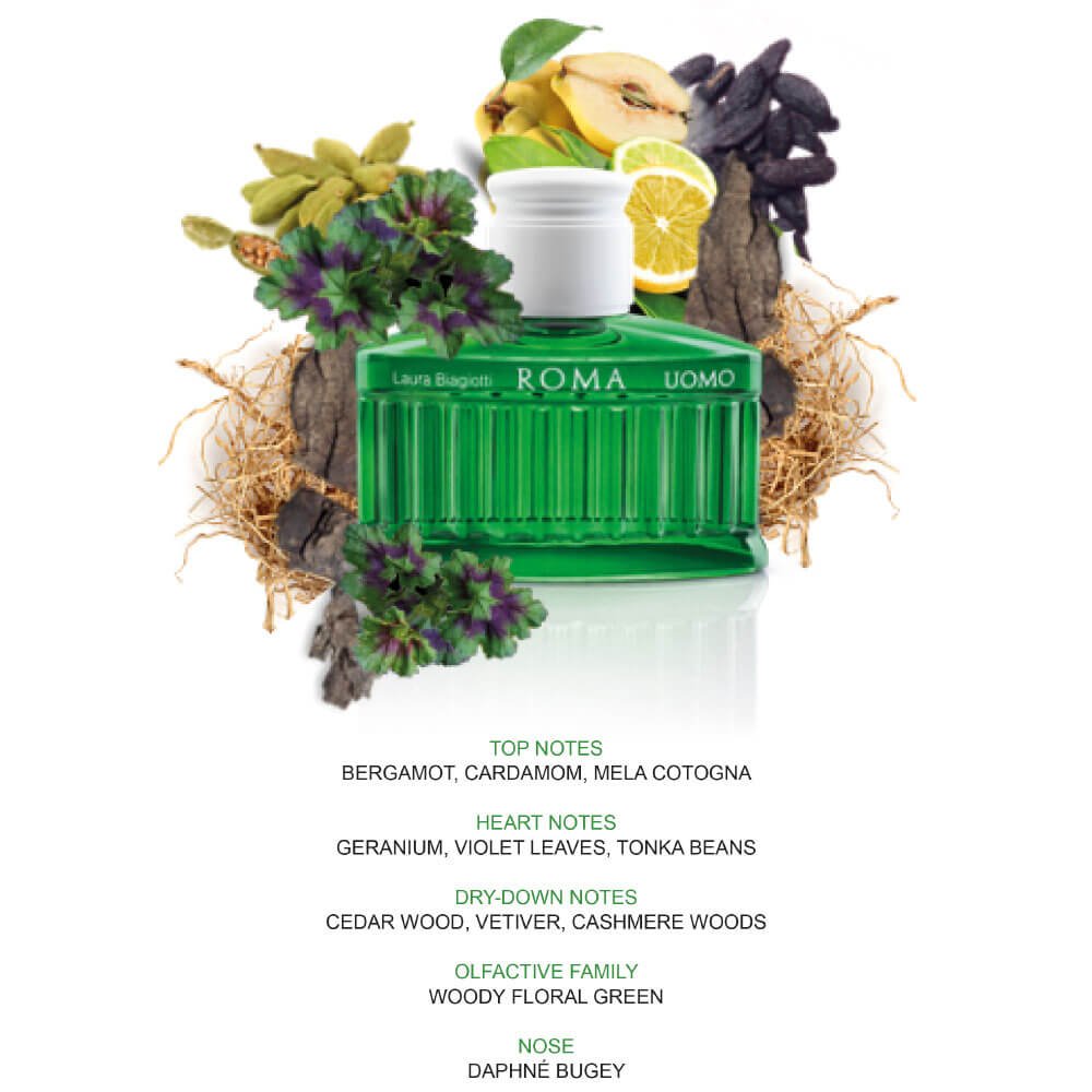 Laura Biagiotti Roma Uomo Green Swing Eau de Toilette Nat. Spray