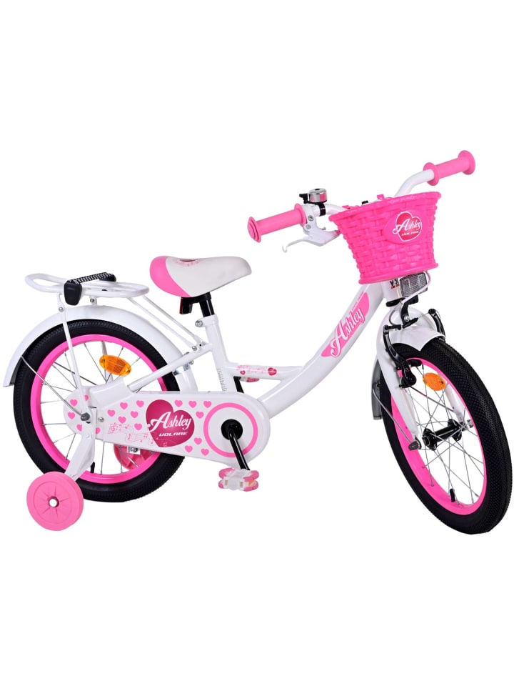 Volare Kinderfahrrad Ashley Fahrrad für Mädchen 16 Zoll Kinderrad in Weiß 4 Jahre günstig kaufen onesize