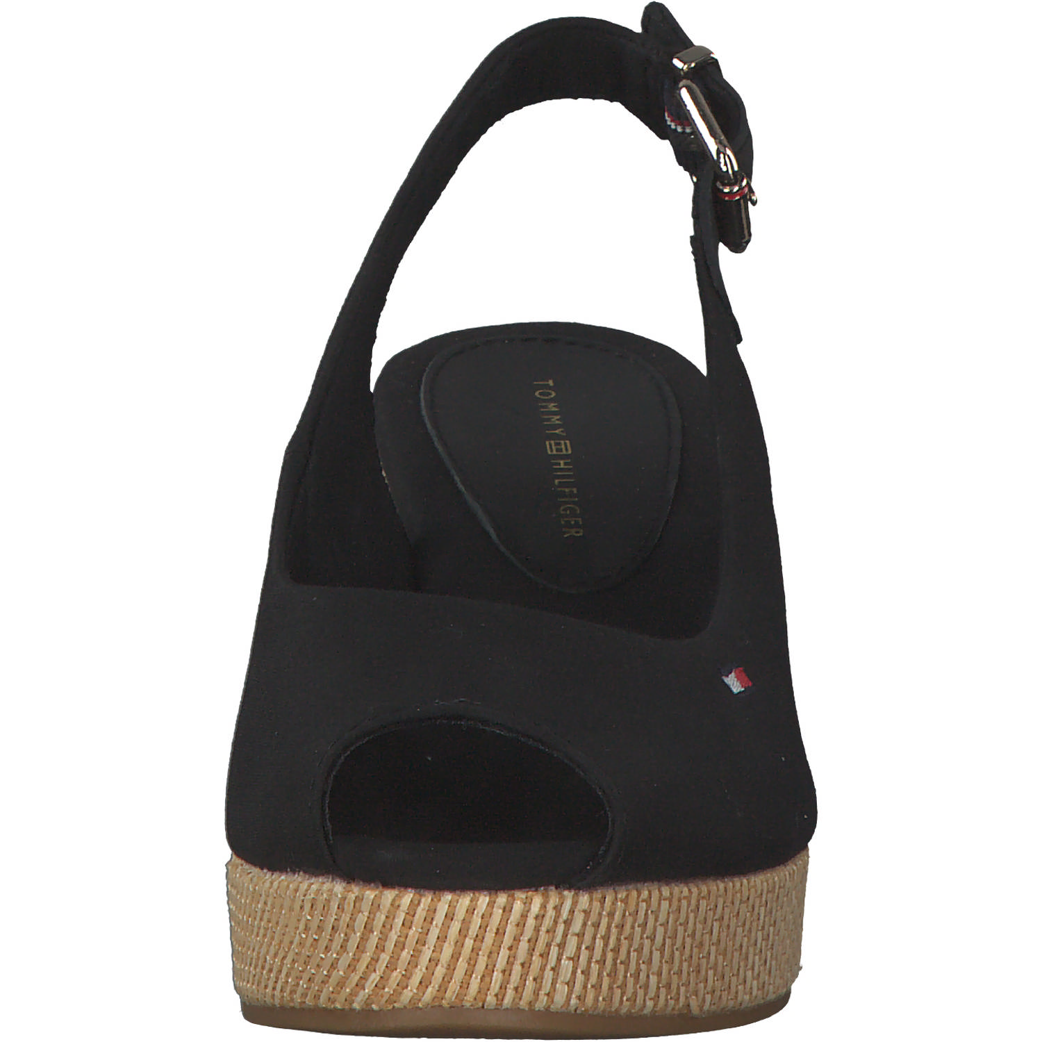 Tommy Hilfiger FW0FW04788, Keilsandaletten, Damen, Schwarz (Black)