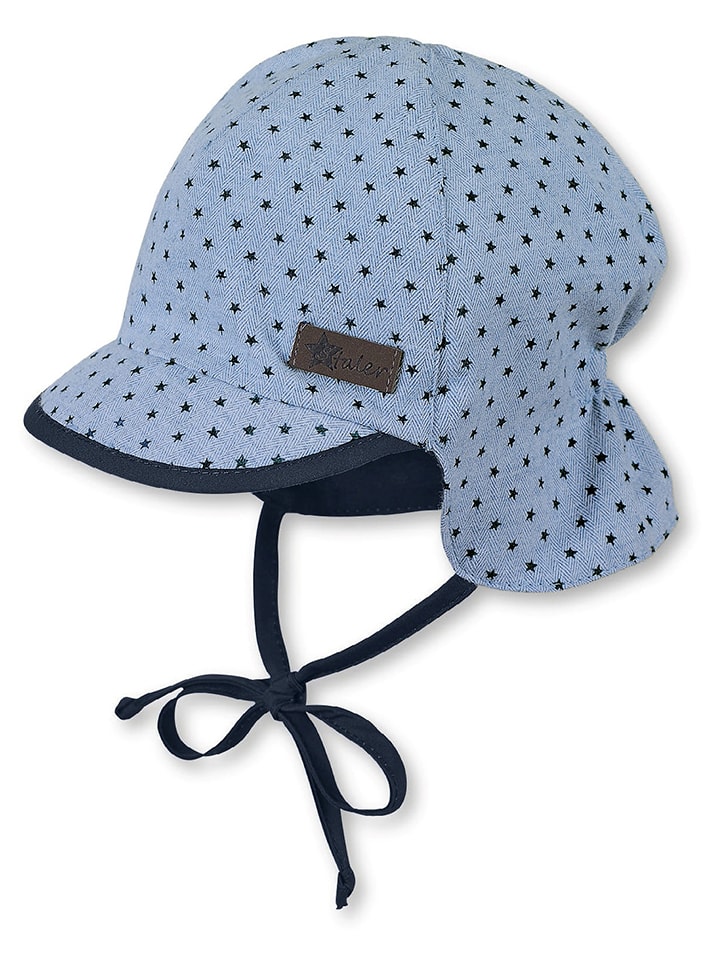 Sterntaler Schirmmütze mit Nackenschutz in Hellblau günstig kaufen