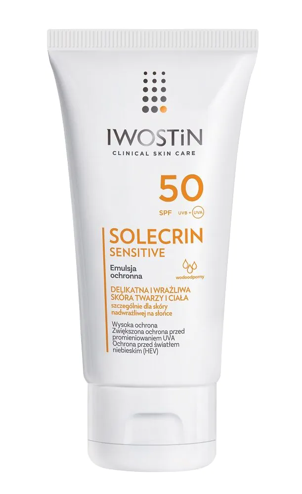 Iwostin Solecrin Sensitive Beskyttende Emulsion SPF 50+