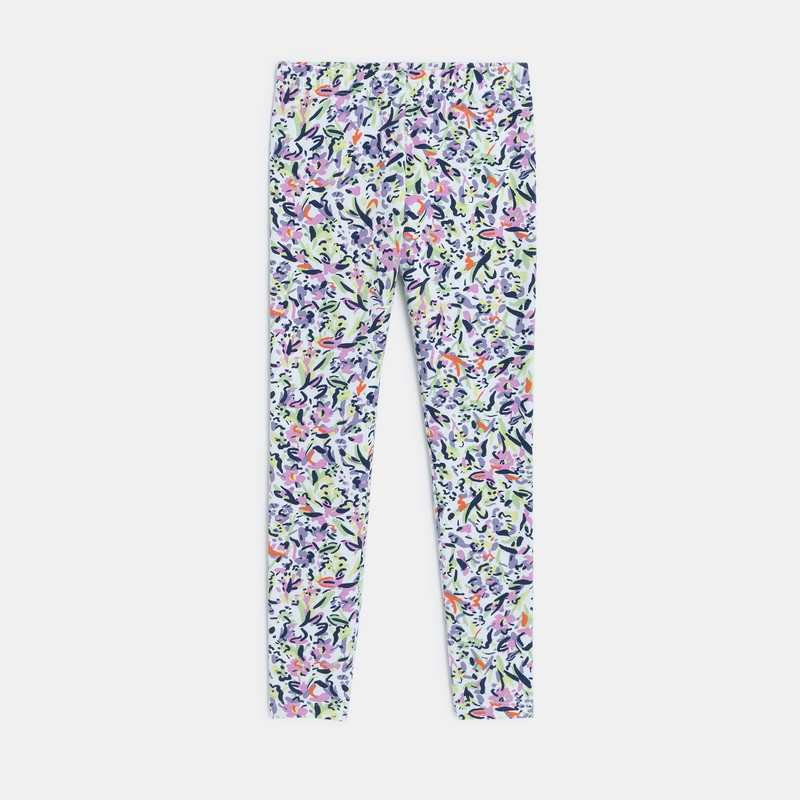 Legging fille fleurs blanc Catimini