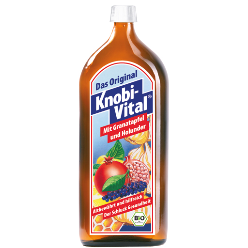 KNOBIVITAL mit Granatapfel und Holunder Bio  960 ml  Flaschen