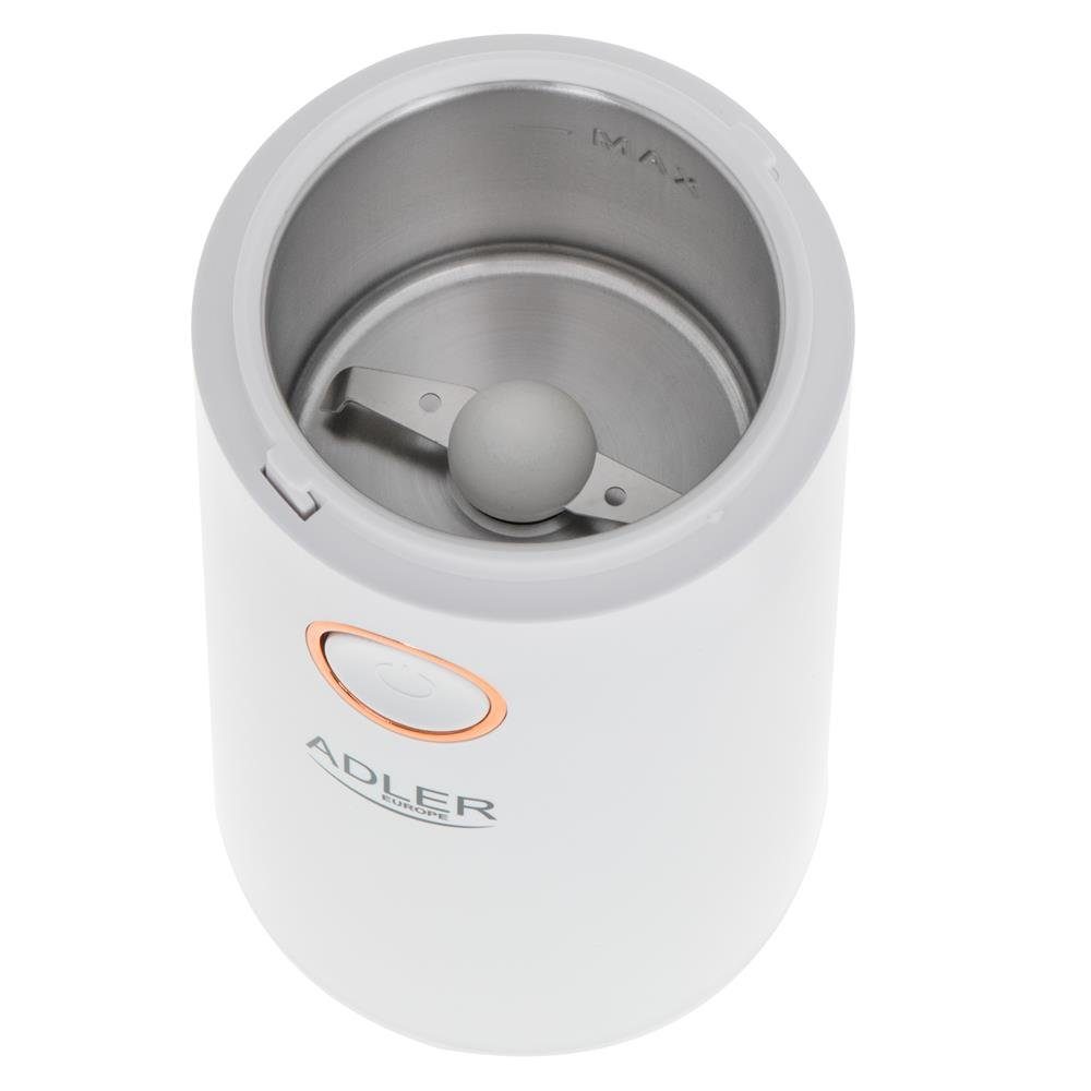 Adler Kaffeemühle AD 4446wg, elektrisch, aus Edelstahl, 150 W, Gewürzmühle, Chillimühle