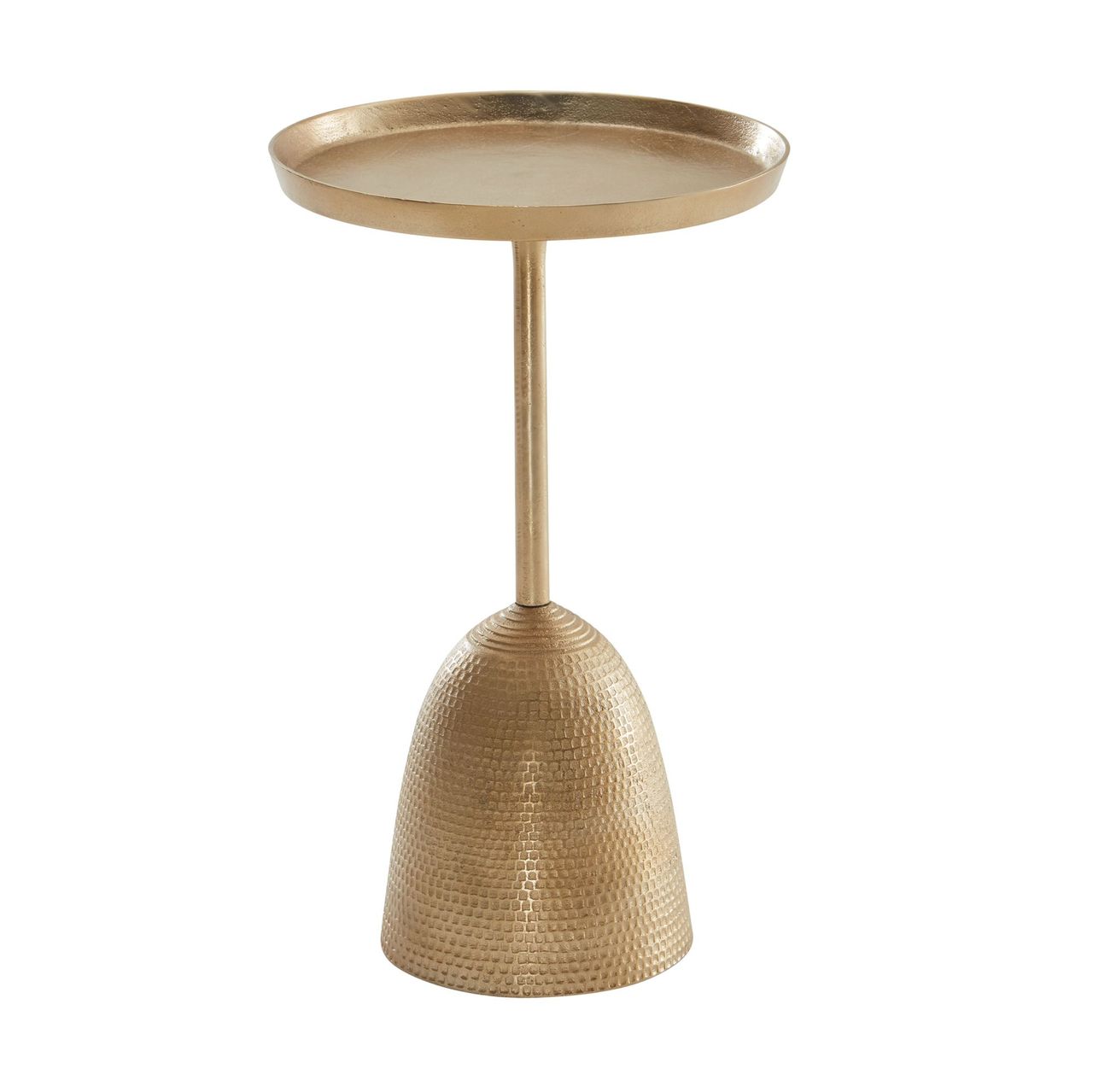 Skyport WOHNLING Beistelltisch Metall Sofatisch Ø 33 cm Tisch Wohnzimmertisch Rund Gold