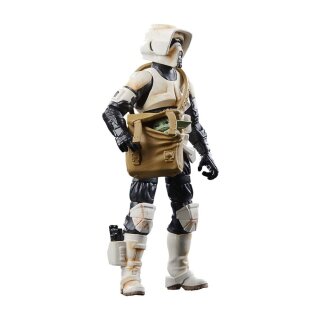 Star Wars: The Mandalorian Vintage Collection Fahrzeug mit Figuren Speeder Bike with Scout Trooper & Grogu
