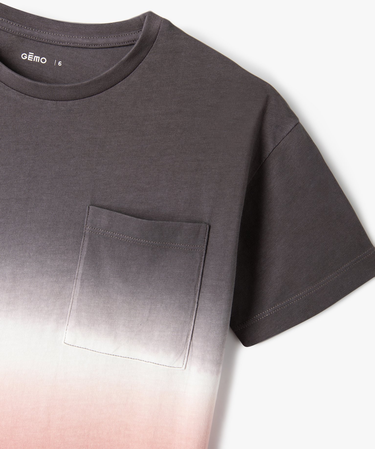 Tee-shirt à manches courtes tie and dye Garçon gris | GEMO