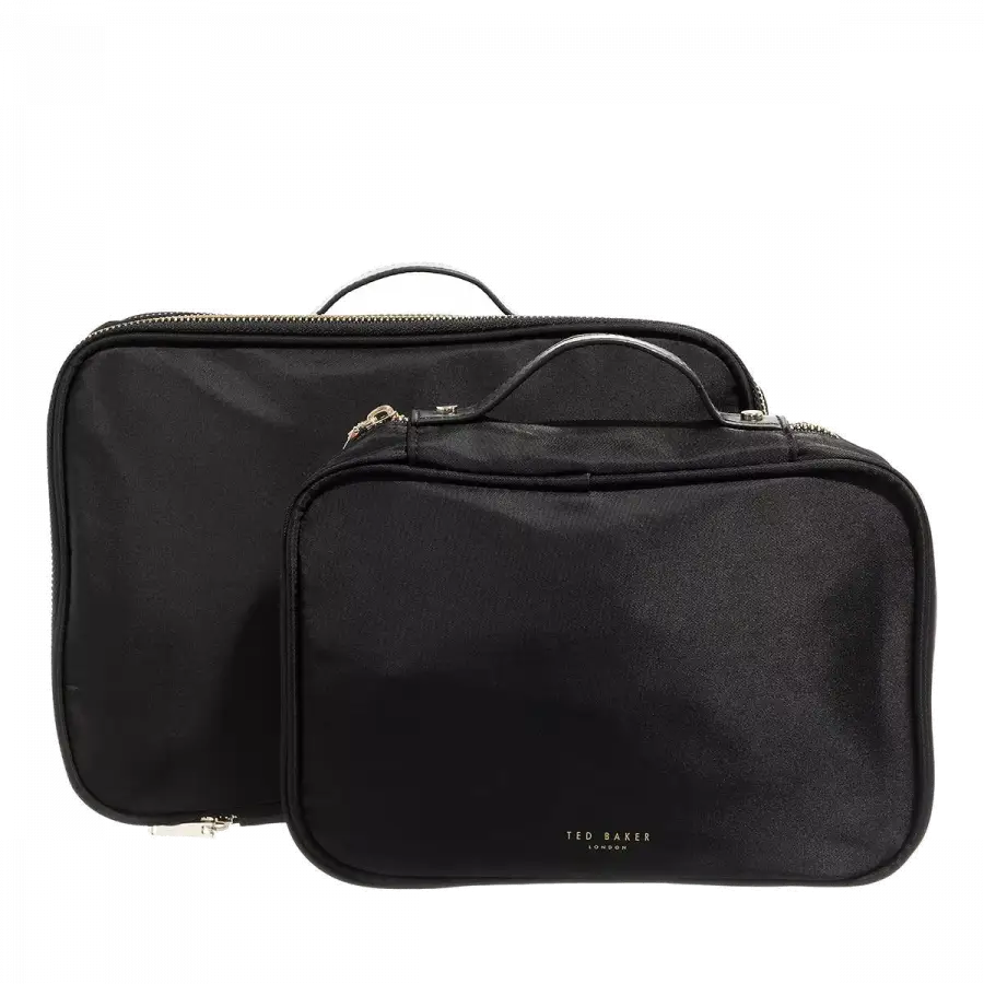 Ted Baker - Ted Baker Make-up Bags Kunstleder Black - schwarz