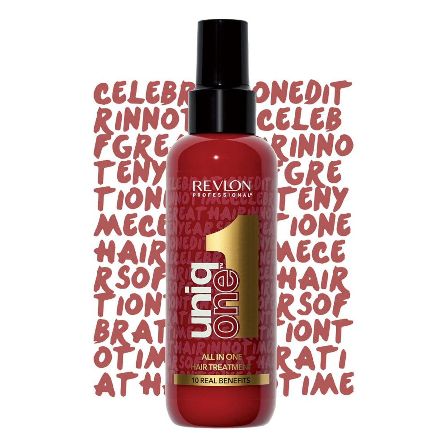 revlon professional Masque Spray Sans Rinçage 10 Bienfaits Edition Célébration UNIQONE™ - Tous Types de Cheveux - 150 ml