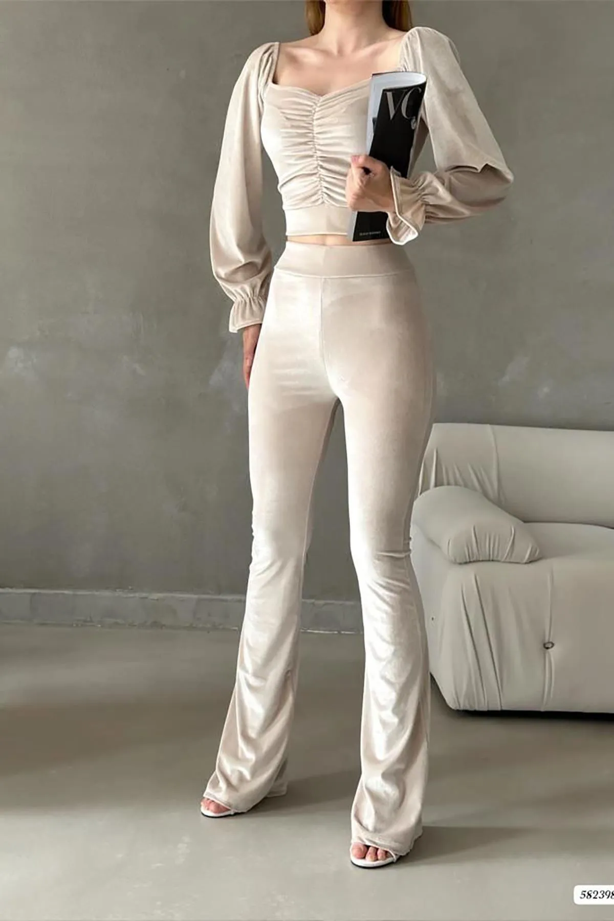 Deafox  Zweiteiler - Beige - Regular Fit
