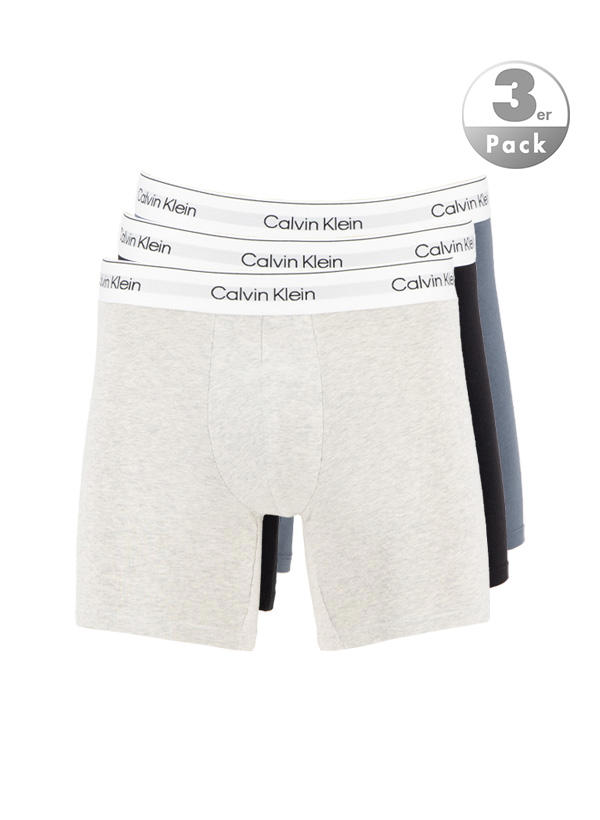 Calvin Klein Underwear, Trunks, Baumwoll-Stretch, greige-grau-schwarz