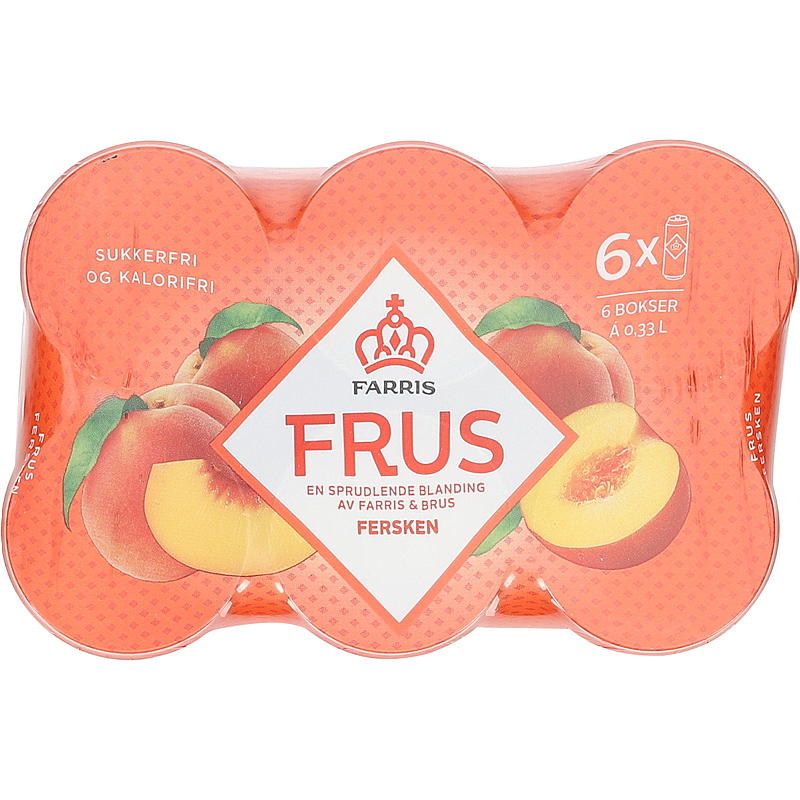 Farris Farris Frus 0,33 l boks 6-pk fersken