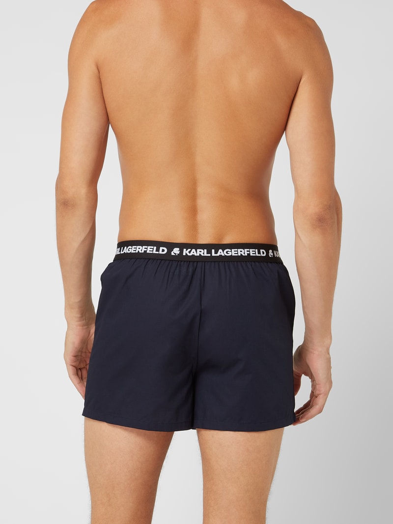 Boxershorts aus Baumwolle im 3er-Pack in royalblau