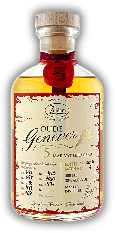 Zuidam Oude Genever Single Barrel 5 Years Zuidam Oude Genever Single Barrel 5 Years Eine Genever-Spezialität in limitierter Auflage. Alter 5 J. - 0,5	 Liter - Vol 38%