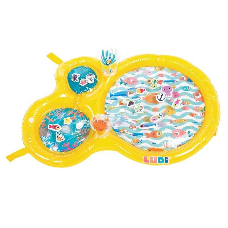 Maxi tapis d'eau jaune LUDI