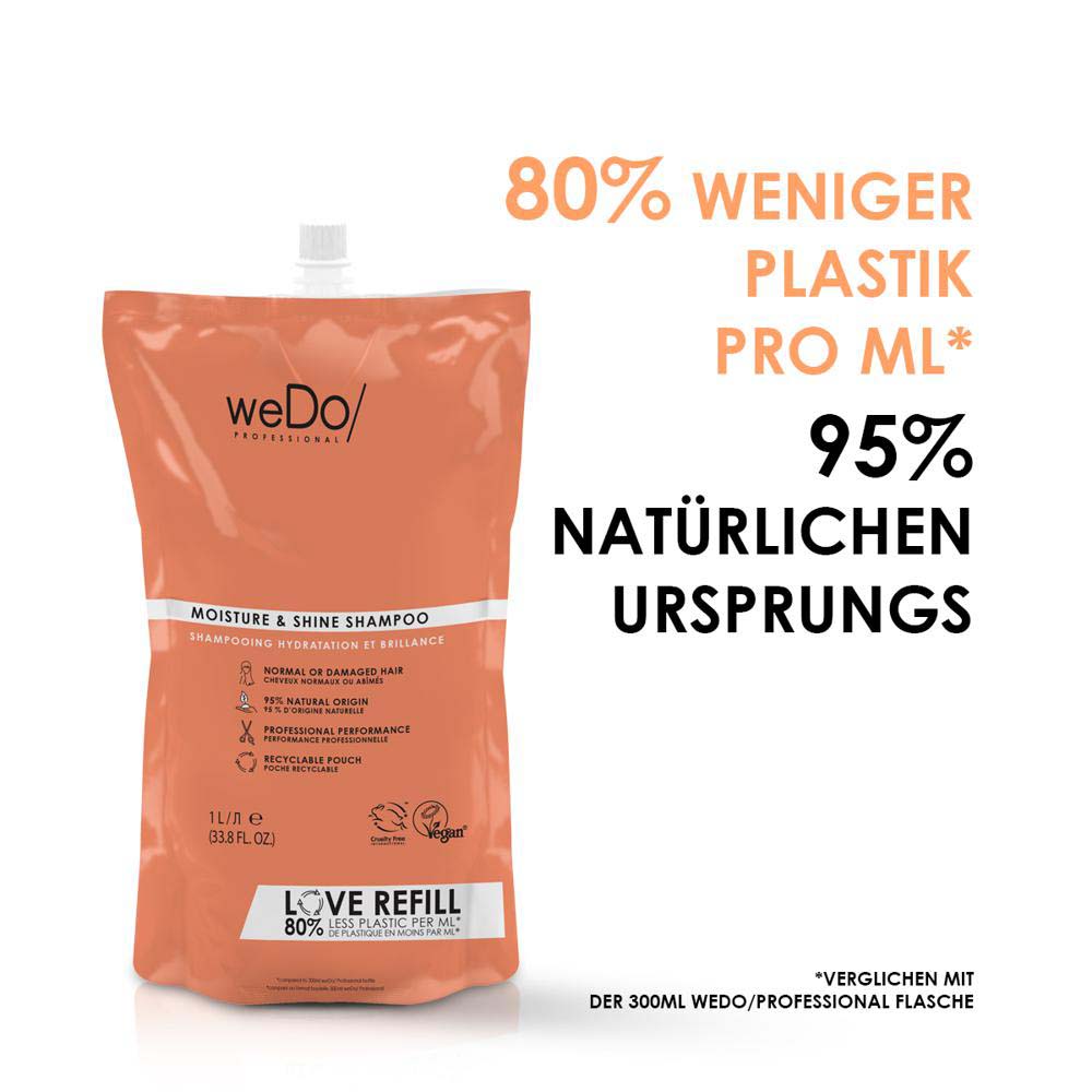 weDo Professional Moisture & Shine Shampoo Refill 1000 ml