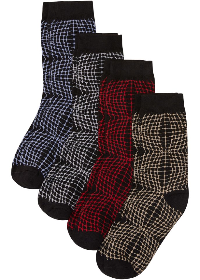Socken (4er Pack) mit Geschenkkarte mit Bio-Baumwolle