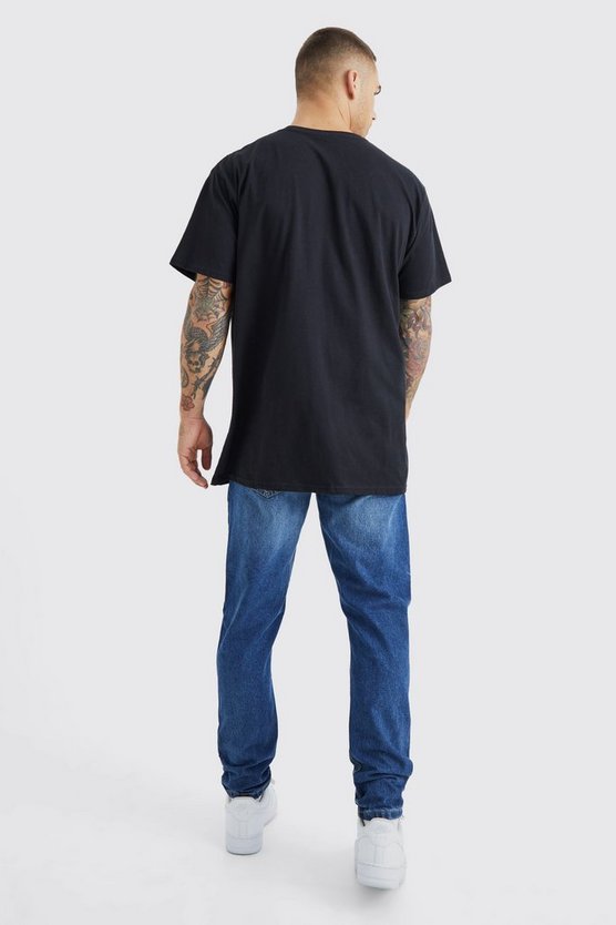 Schmale zerrissene Jeans