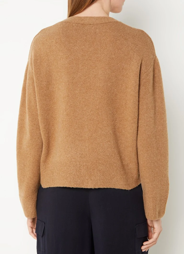 Whistles  Fijngebreid vest in wolblend