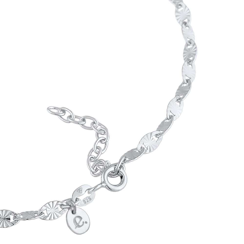 Elli PREMIUM Elli PREMIUM Bracelet de Cheville Plaque pour dames avec motif d'étoile Tendance  Bijoux