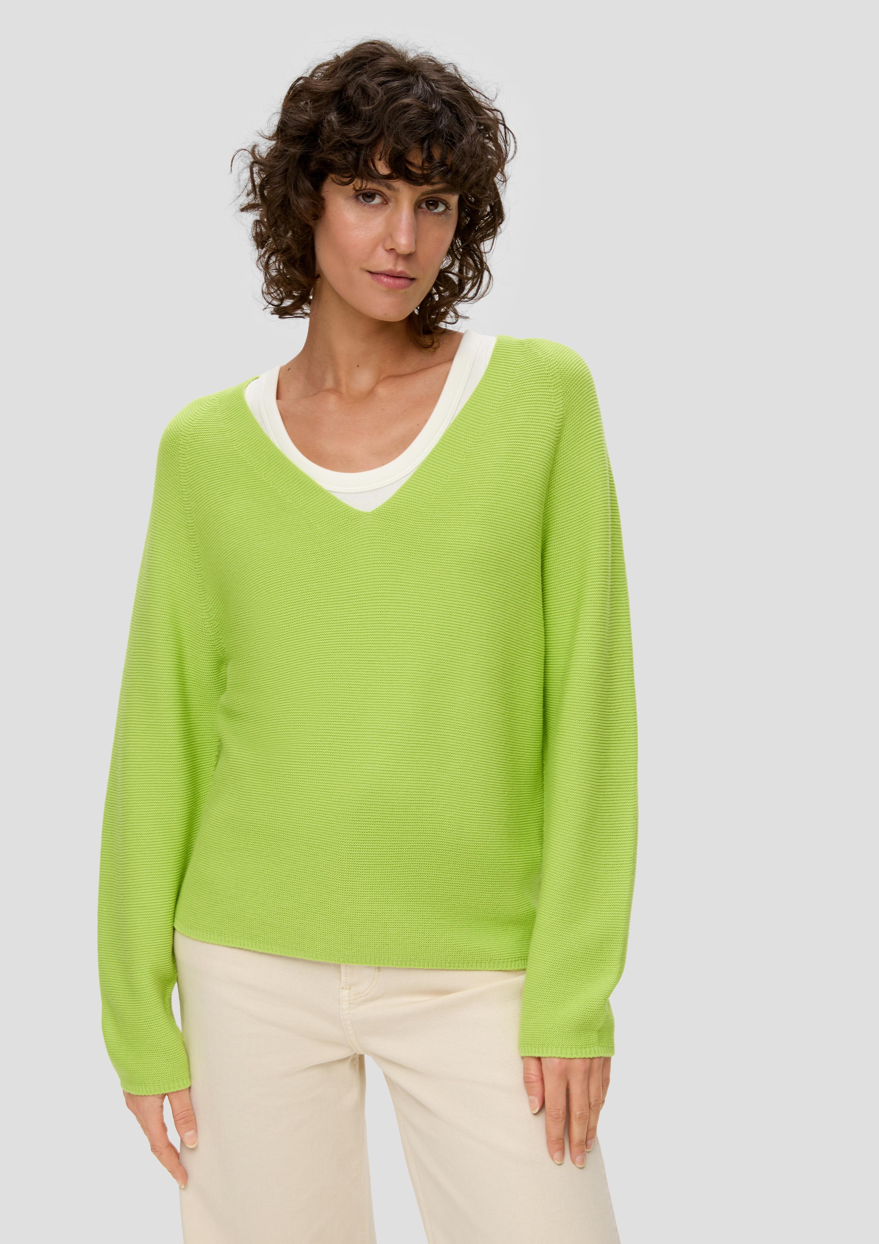 Pullover mit V-Ausschnitt  2145636-7423
