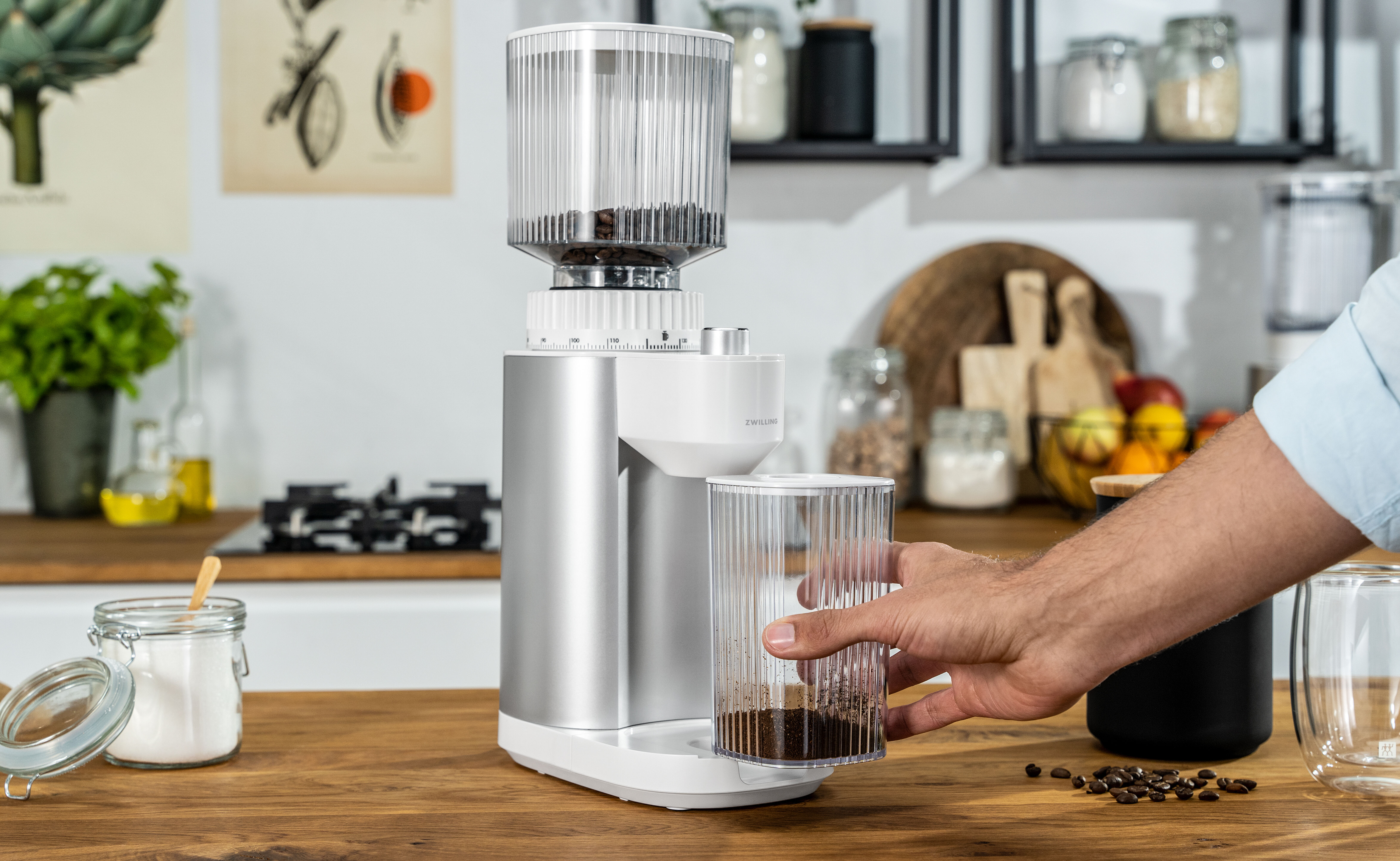 Kaffee Starterset, 4-tlg., silber