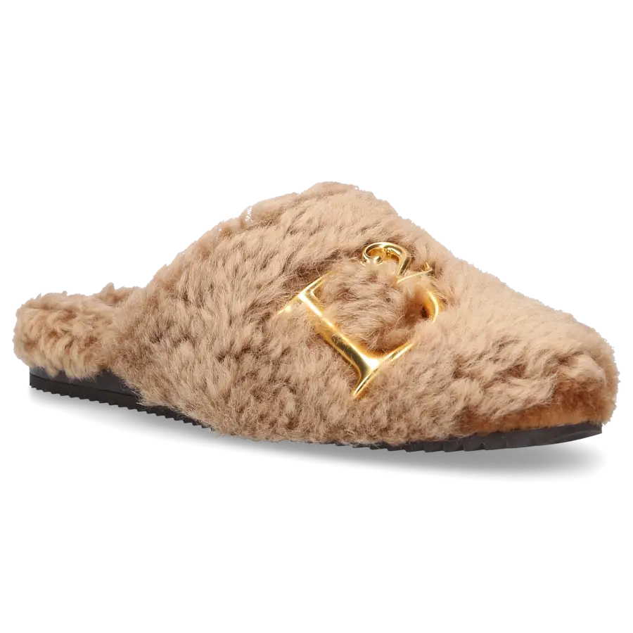 Dsquared2 - Hausschuhe D2 STATEMENT Fell - beige