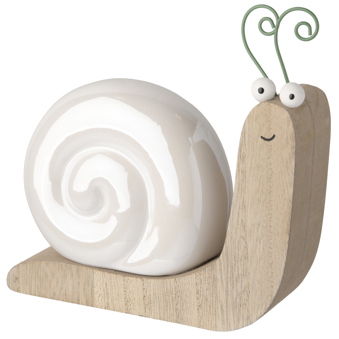 Deko-Schnecke mit Keramikhaus