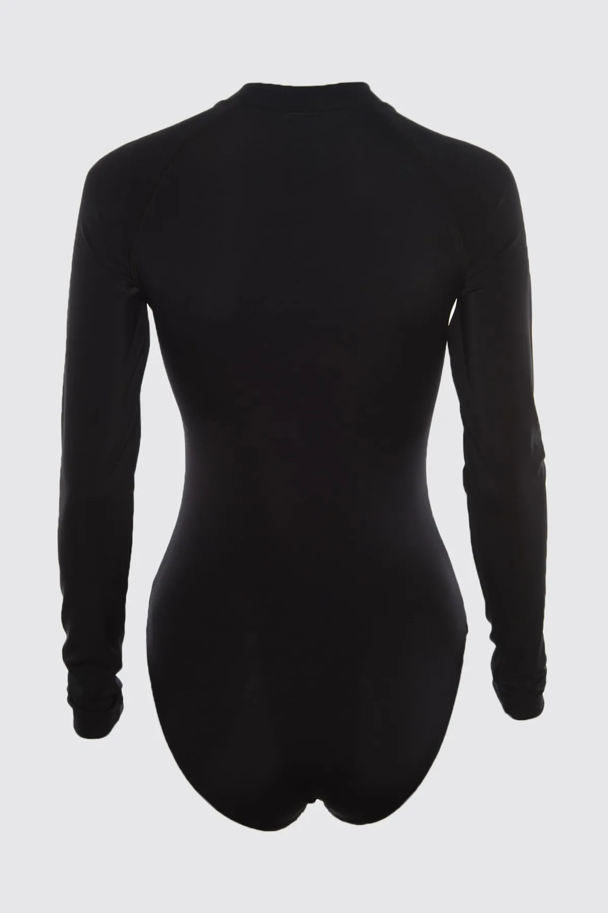 Trendyol Collection  Schwarzer, langärmeliger Hipster-Surf-Badeanzug mit Reißverschluss TBESS21MA0037