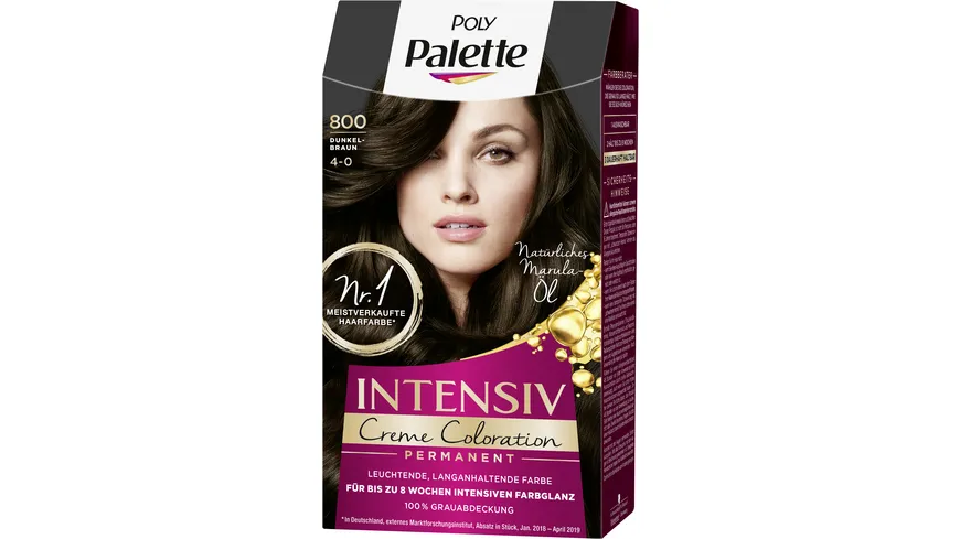 POLY PALETTE Intensiv Creme Coloration 800 - dunkelbraun