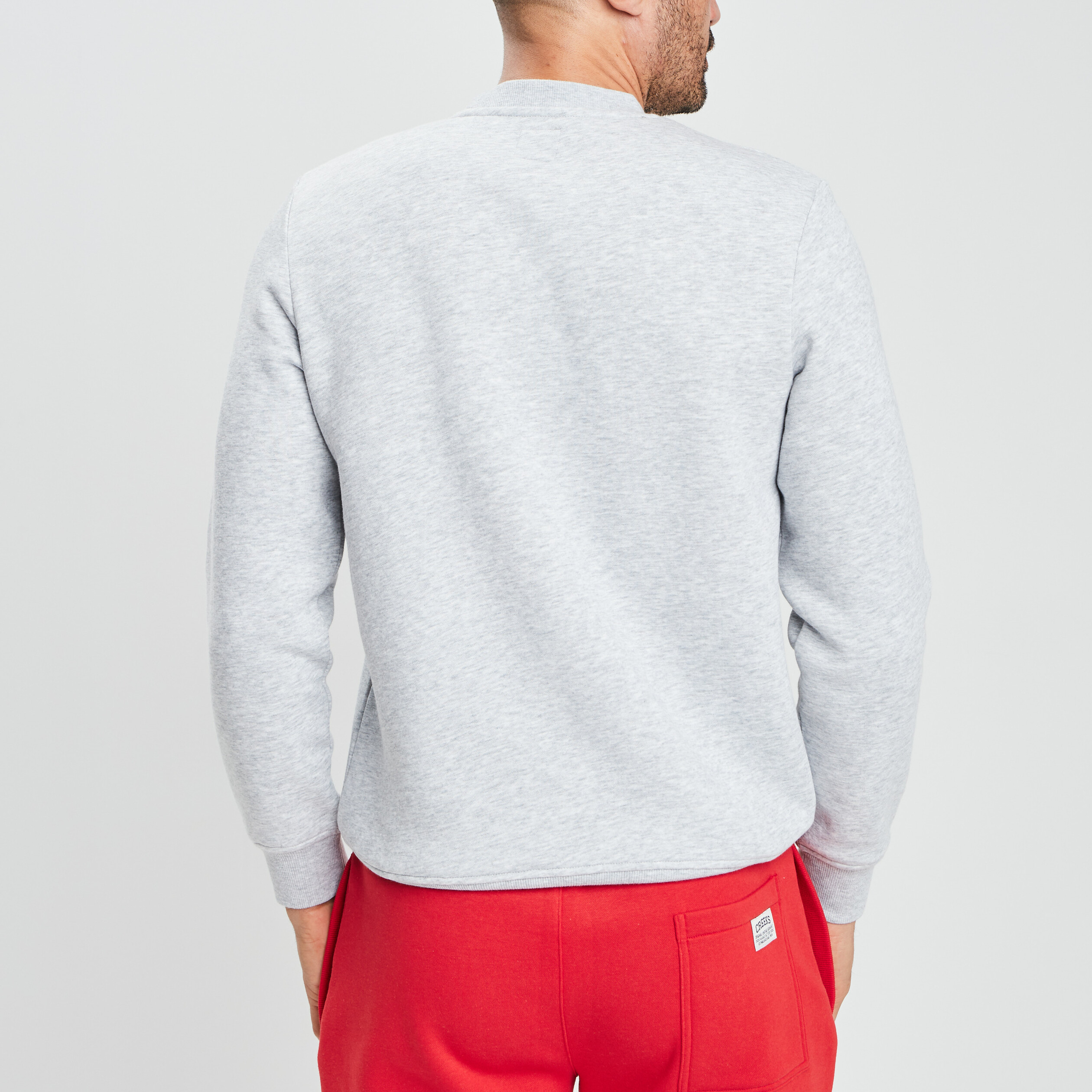 Sweat à col rond Creeks gris clair homme | La Halle