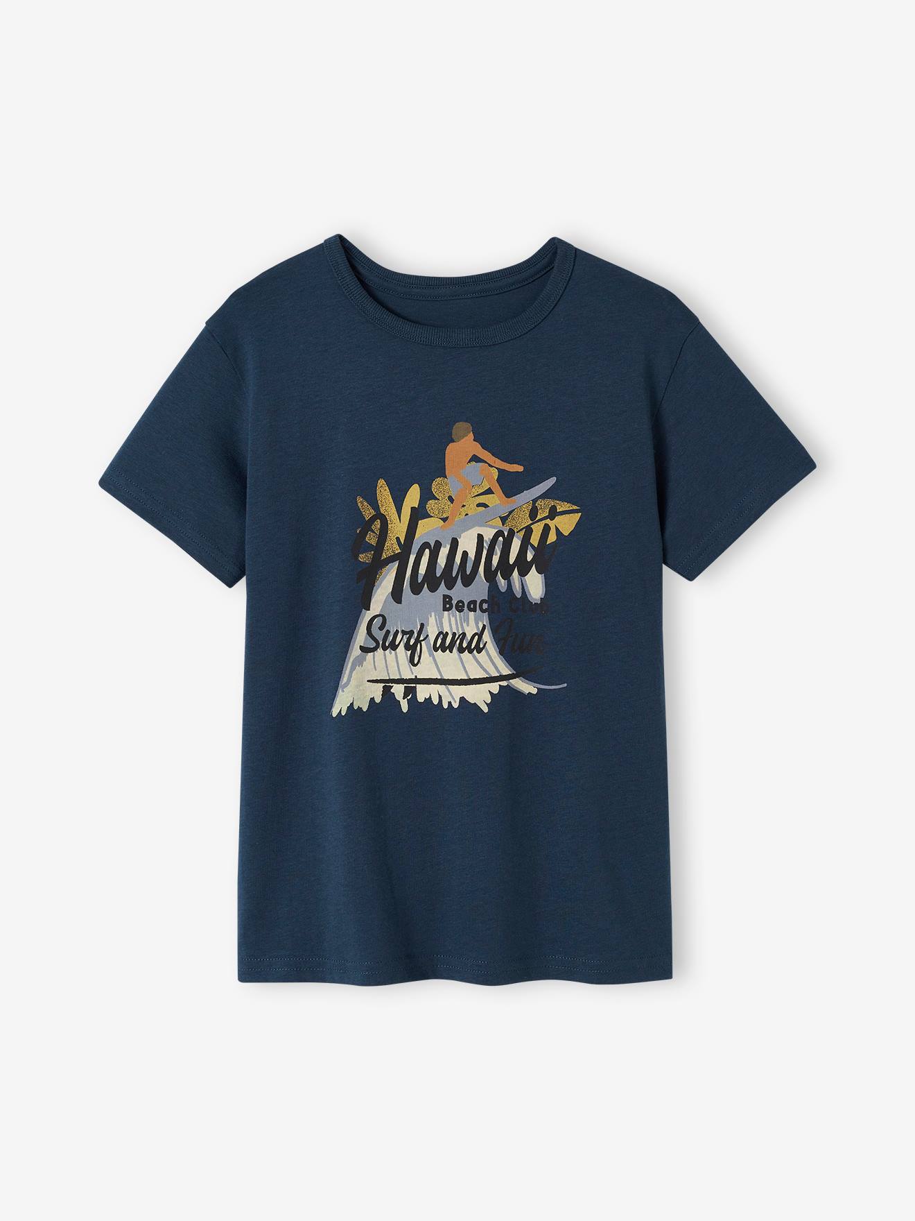 Vertbaudet Jungen T-Shirt, grafischer Print Oeko-Tex - rosenholz