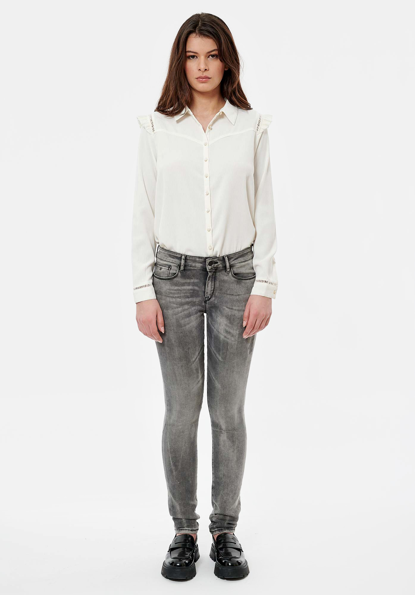 BRIAN  Chemise écrue femme