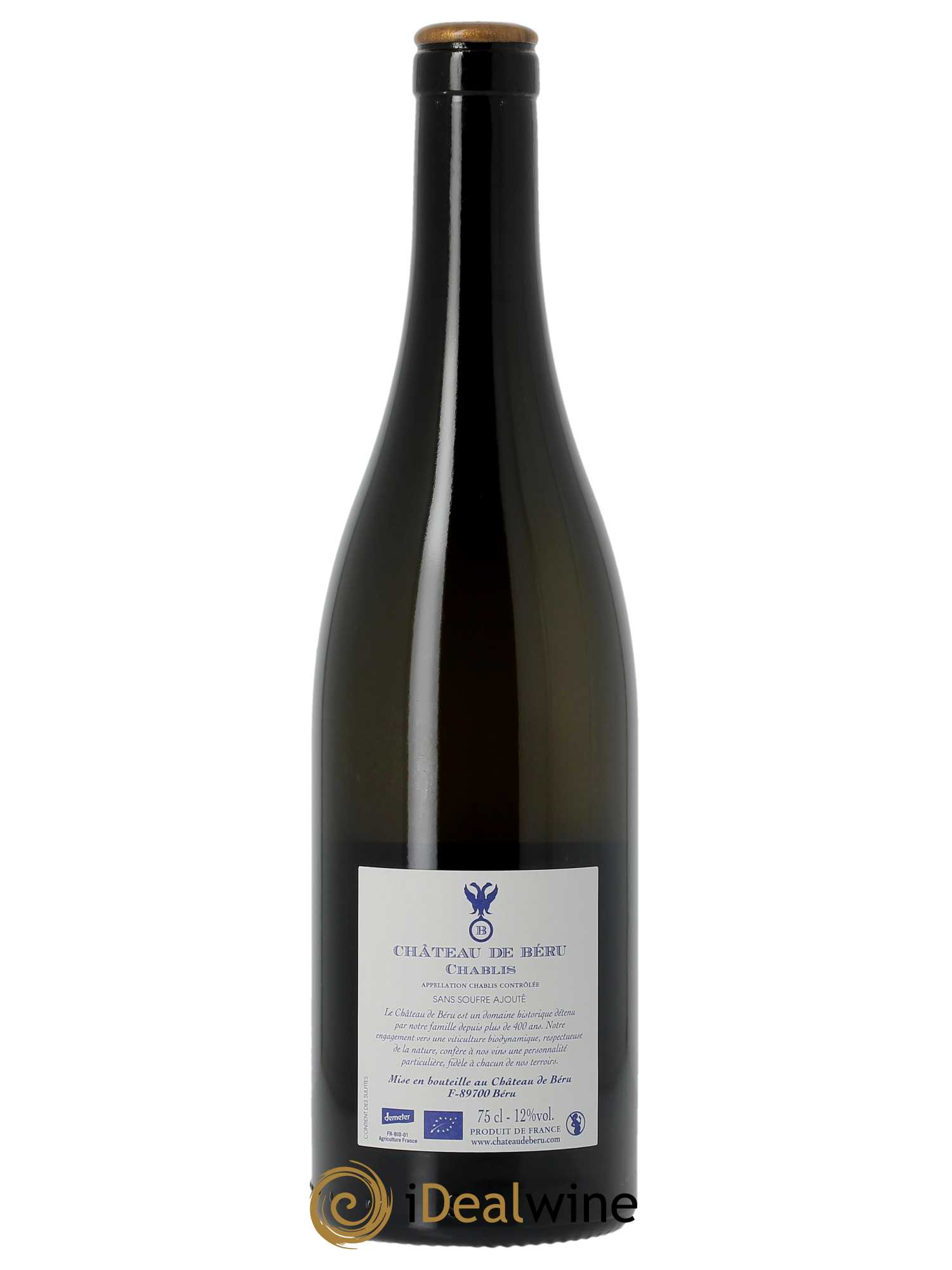 Chablis Montserre Château de Béru  2020 - Lot de 1 Bouteille
