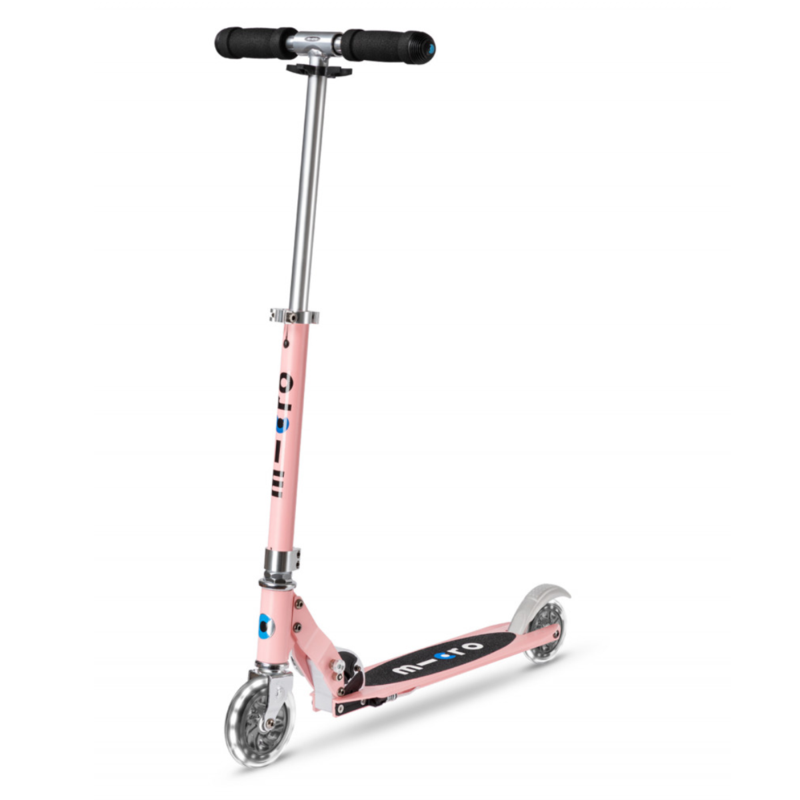 Trottinette 2 roues lumineuses pliable – Micro Sprite LED Rose