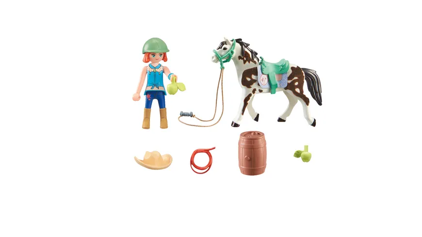 PLAYMOBIL 71358 - Horses of Waterfall - Ellie & Sawdust mit Westernübung