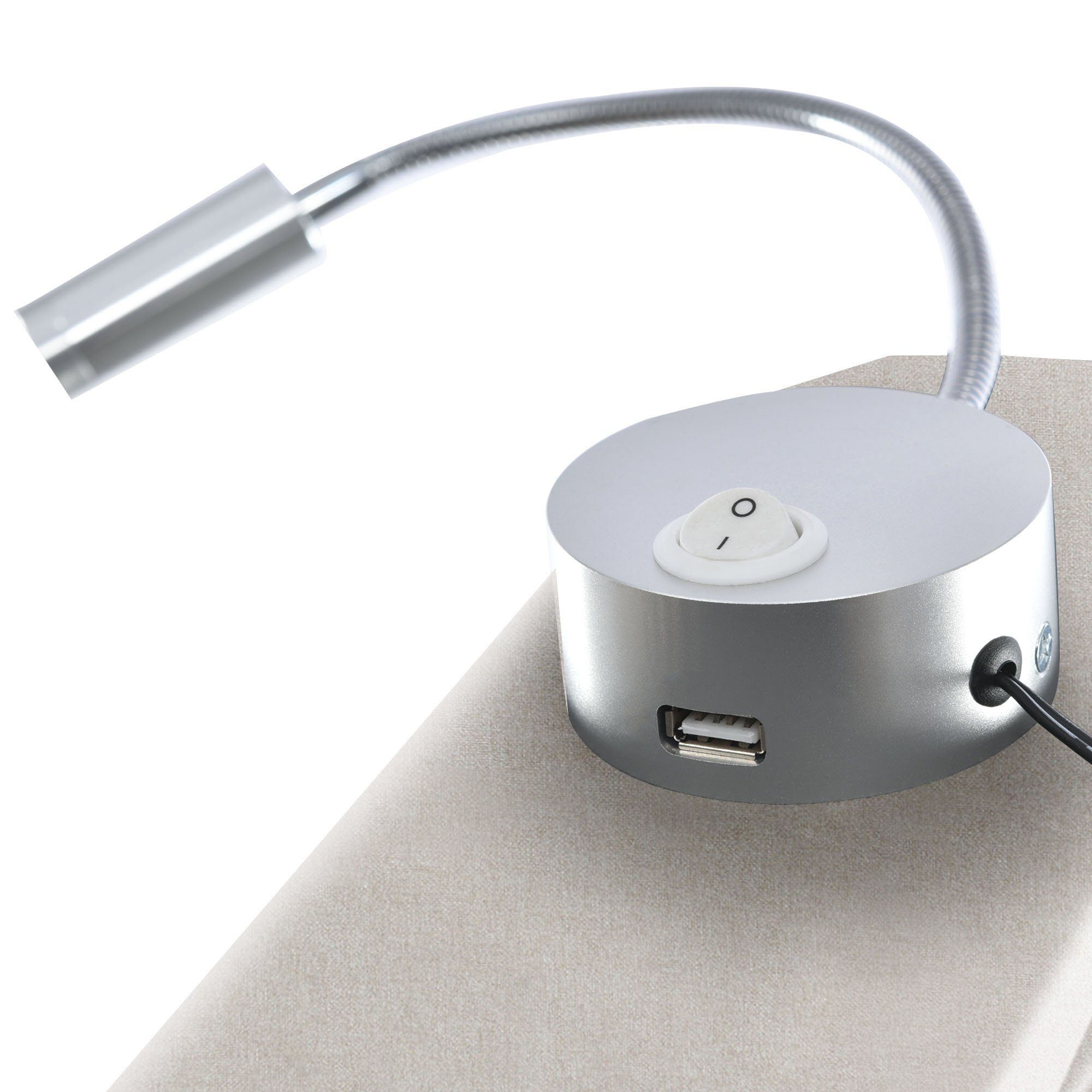 Ulife Polsterbett Beige Doppelbett Hydraulisches Stauraumbett Leinen 140x200, 160x200cm, Leselicht mit USB Ladefunktion Kopfteil
