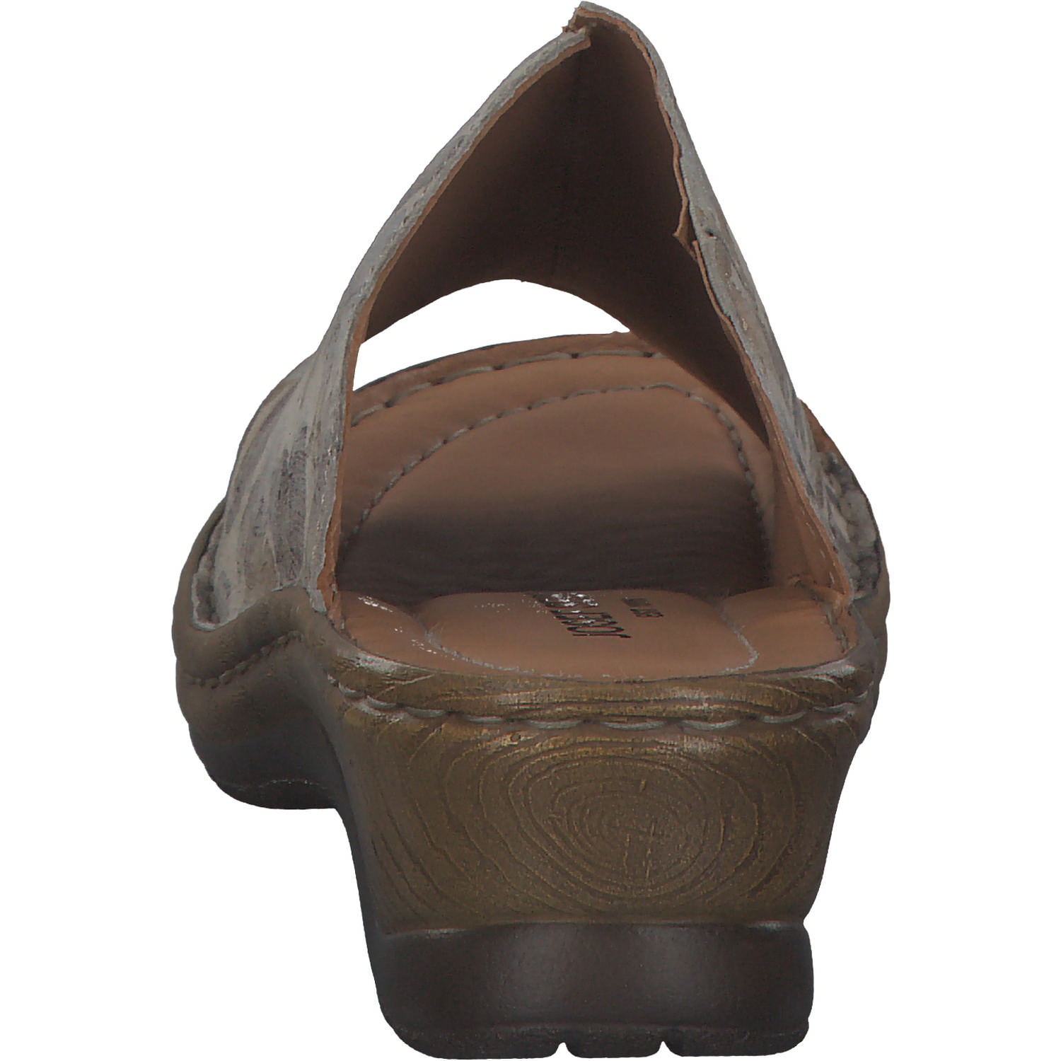 Josef Seibel Catalonia 58 56558, Plateau-Pantoletten, Damen, CREME-MULTI