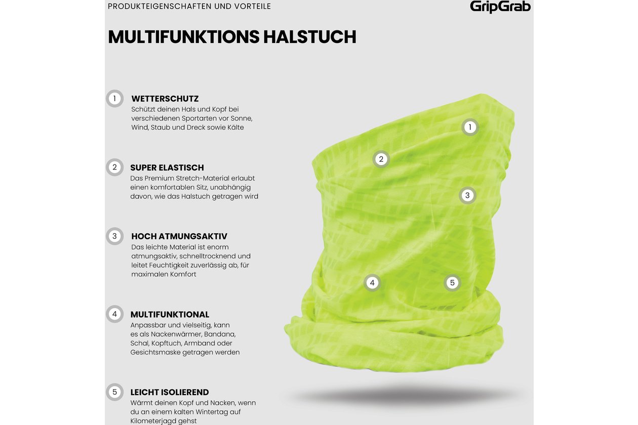 GRIPGRAB Multifunctional Neck Warmer - 2023
