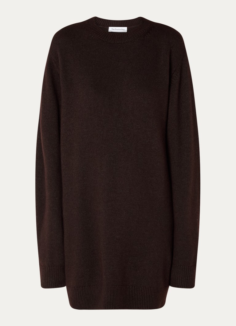 Frankie Shop Maxime mini džemper haljina finog pletenja od mješavine kašmira i vune