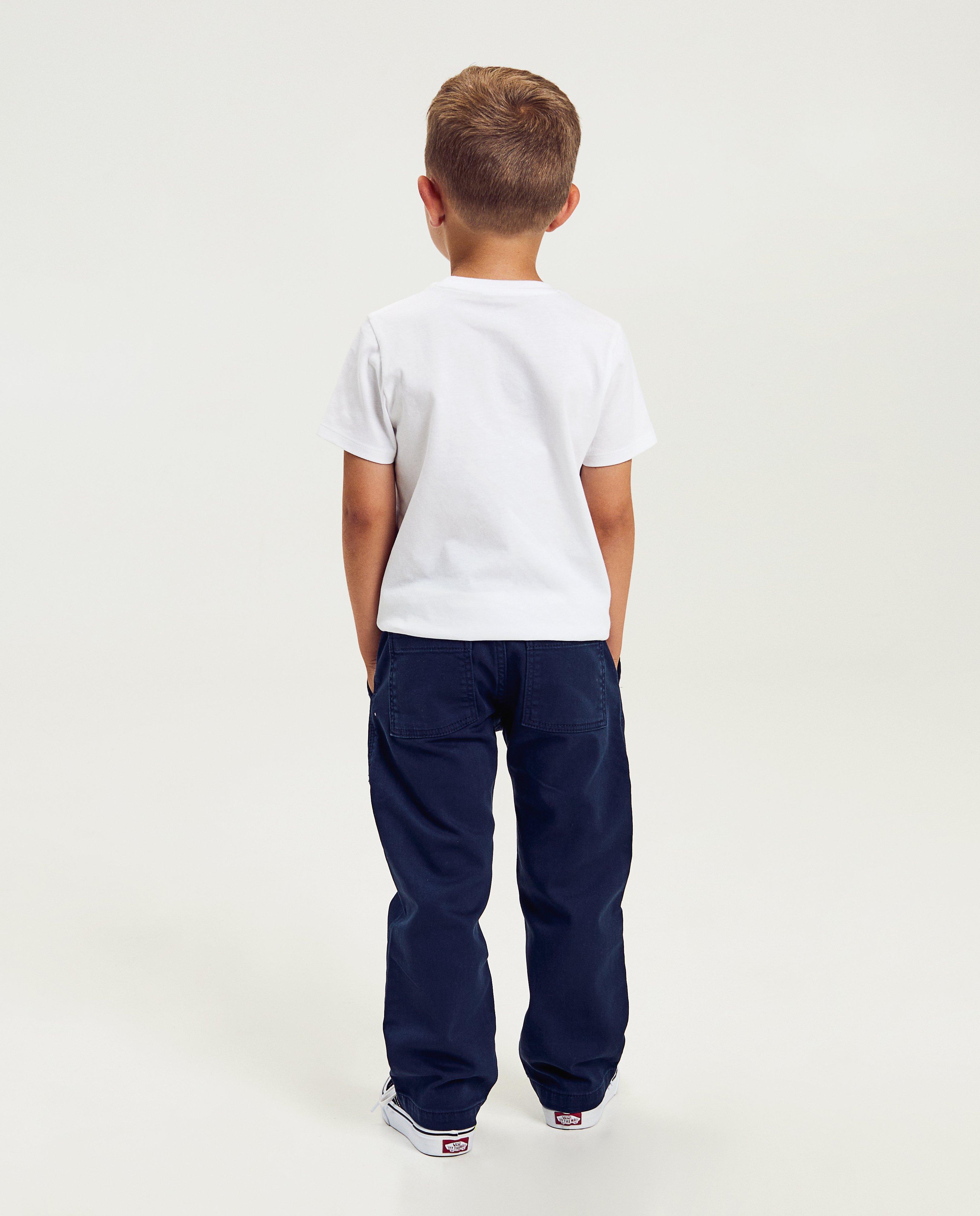 Pantaloni Kidz Nation albastru închis, croială dreaptă, 2-7 ani albastru închis