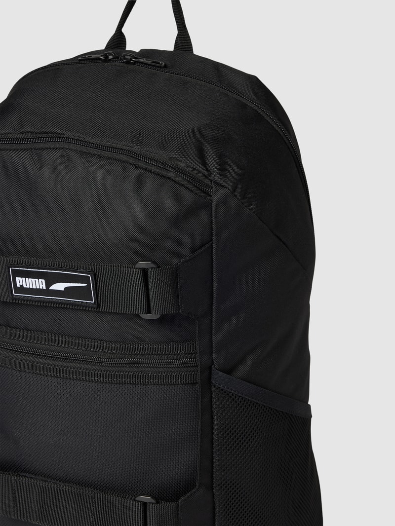 Rucksack mit Label-Details Modell 'Deck' in schilf