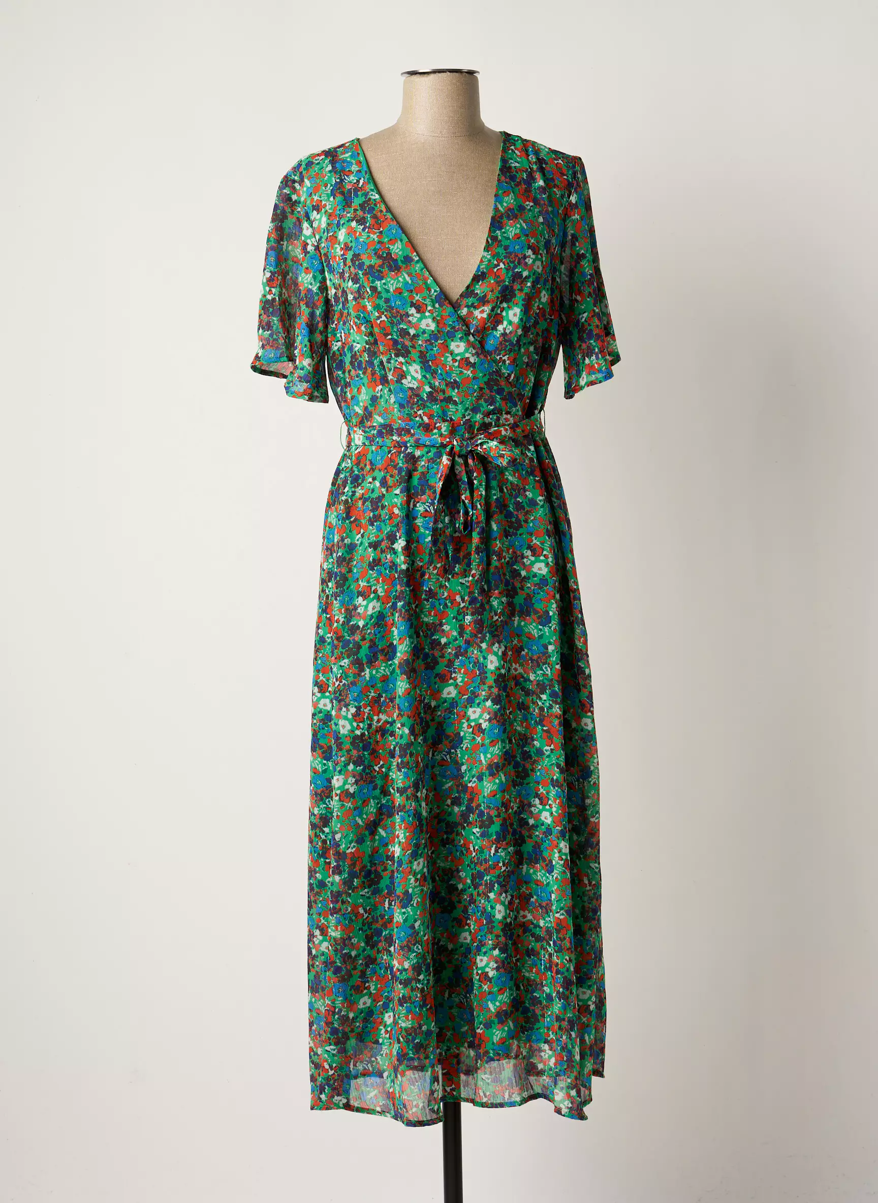 Only Robes Mi Longues Femme couleur vert