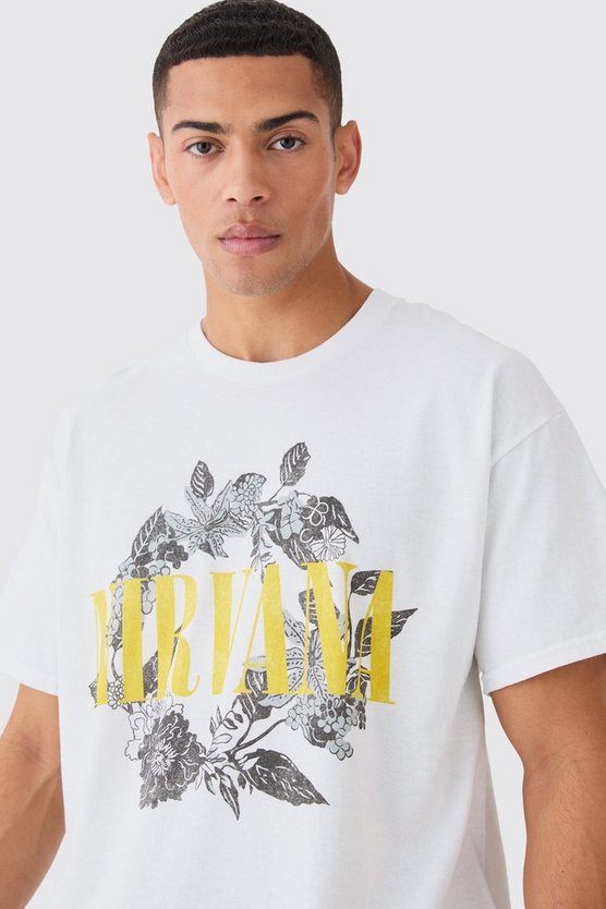 Oversize T-Shirt mit lizenziertem Nirvana-Print