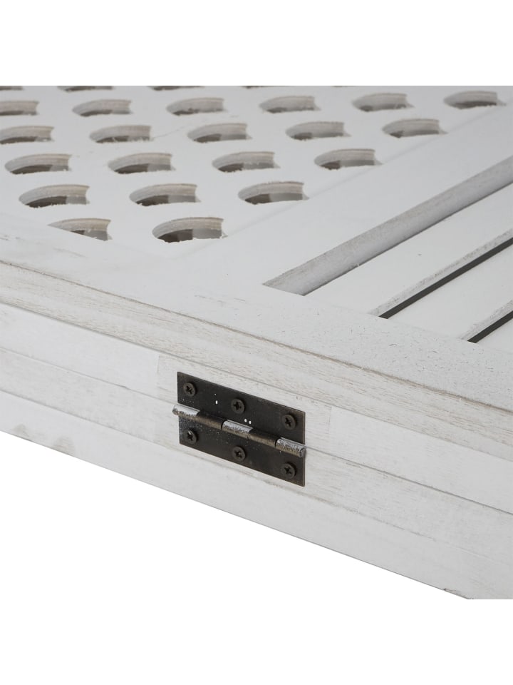MCW Paravent A84 mit Ornamente, Weiß günstig kaufen onesize