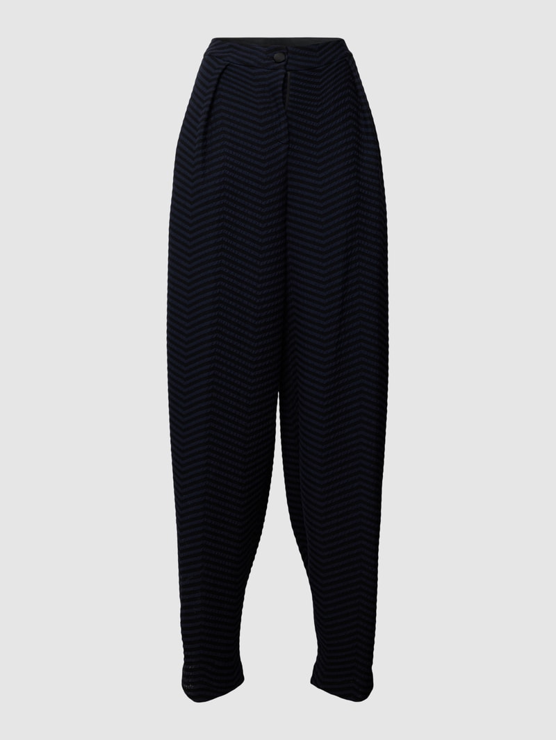 Hose mit Streifenmuster in marineblau
